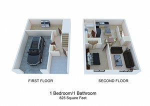 1 Bedroom / 1 Bathroom